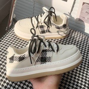 Comfortable Thick Sole White Shoes